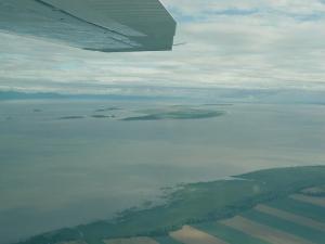 Un événement marquant de mes vacances... Un tour d'avion jusqu'à Grosse-Île!
