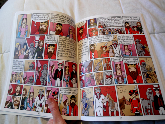 Un autre aperçu. C'est vraiment spécial de voir ses dessins imprimés sur du papier, quand on a l'habitude de les voir sur un écran d'ordinateur!