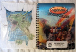 Mon agenda de secondaire 5, un artéfact important.