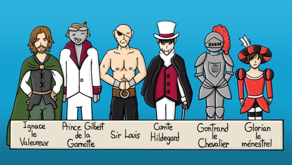 Les 6 candidats au mariage.