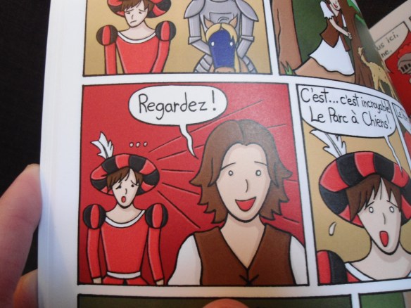 Dans les aventures de Gontrand, je joue le rôle de Lisette la Paysanne.