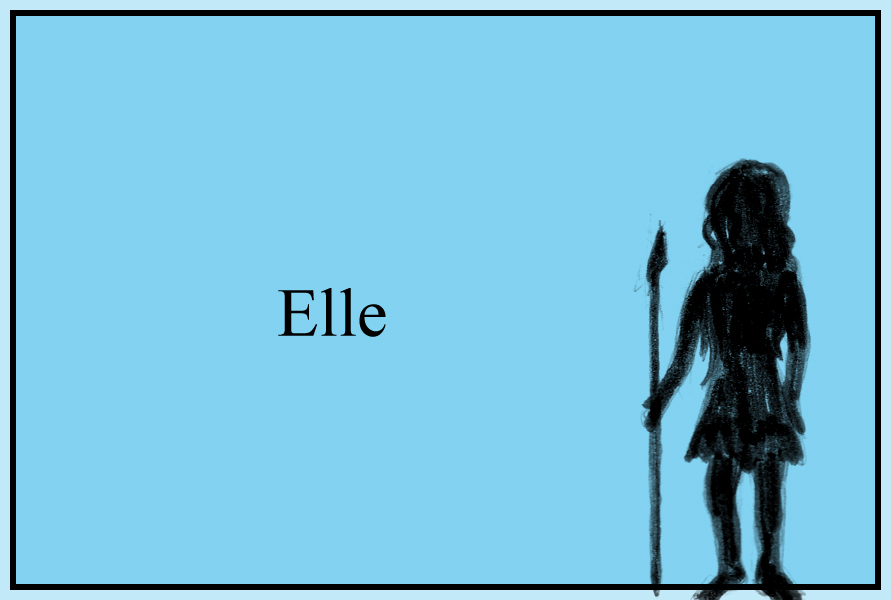 Silhouette du personnage Elle.