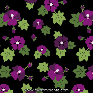 Motif mauves par Myriam Plante